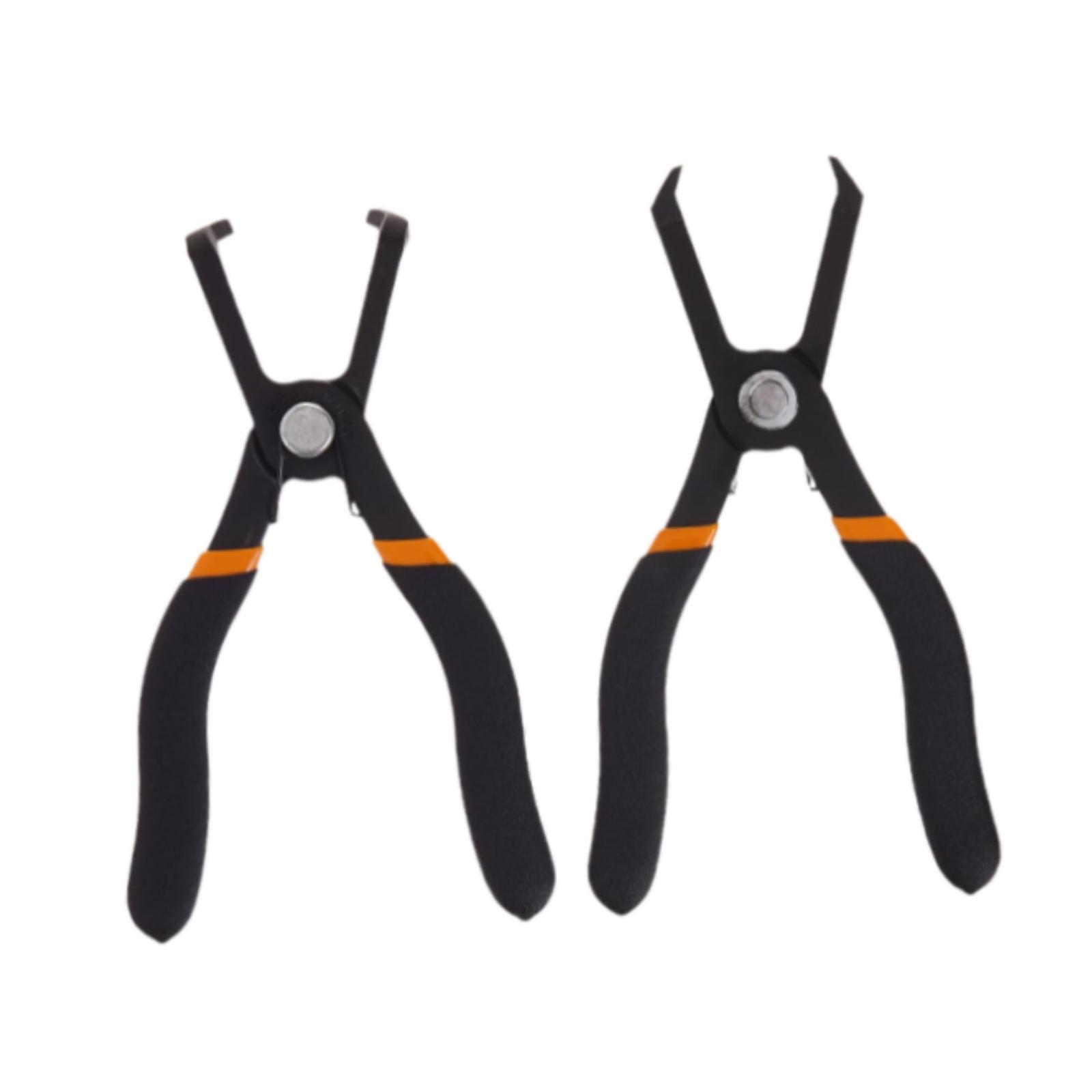 Ioensy - Juego De 2 Alicates Para Quitar Pasadores De Empuje, Incluye Alicates De 30 Grados Y 80 Grados, Color Negro