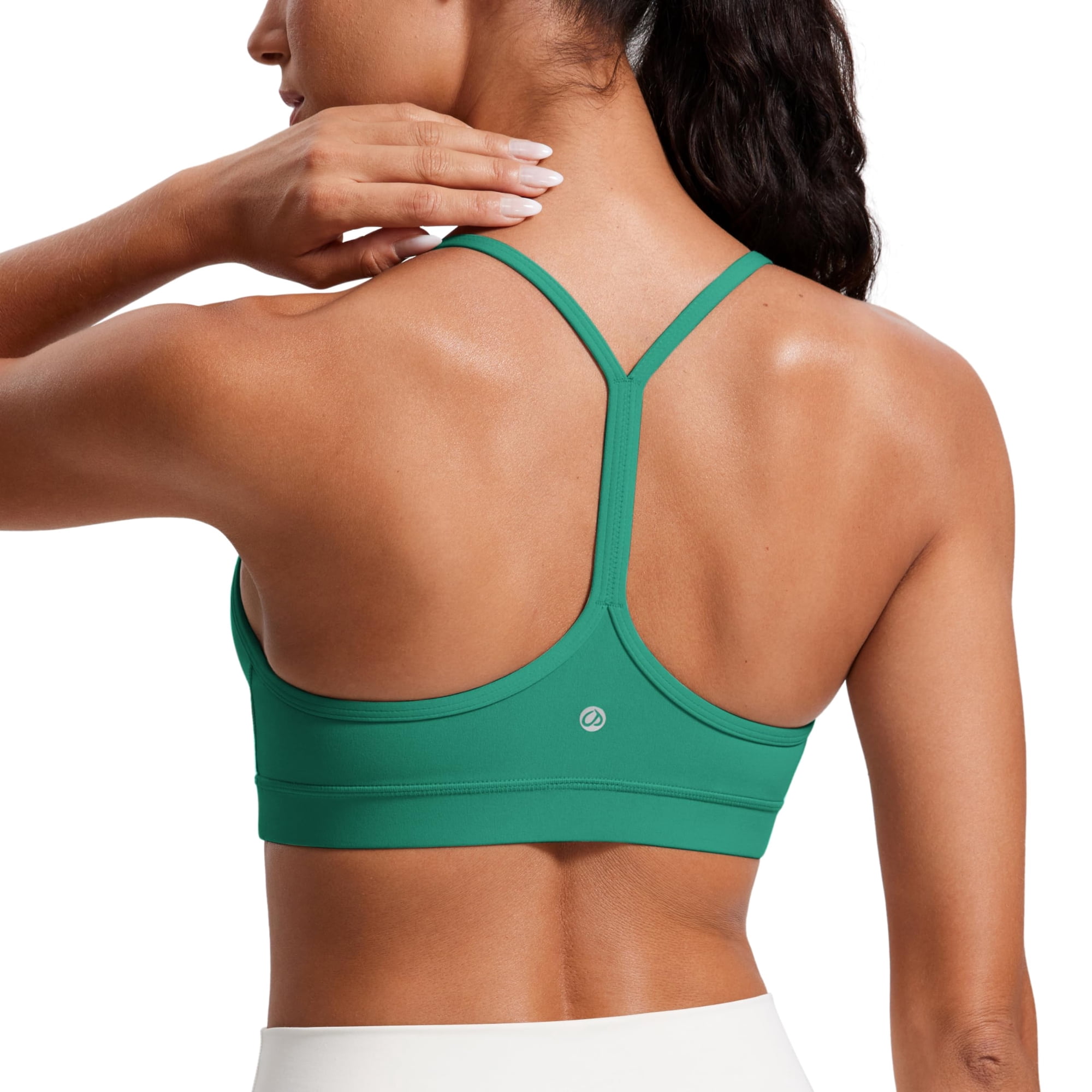 Sujetador Deportivo Crz Yoga Butterluxe Para Mujer, Acolchado En La Espalda En Y, Verde