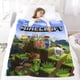 thumbnail image 5 of Minecraft - Minecraft anti-pilling, suave, ligera, esponjosa y acogedora de lujo para hogar y cocina – Perfecta para niños y adultos,100X80cm, 5 of 6