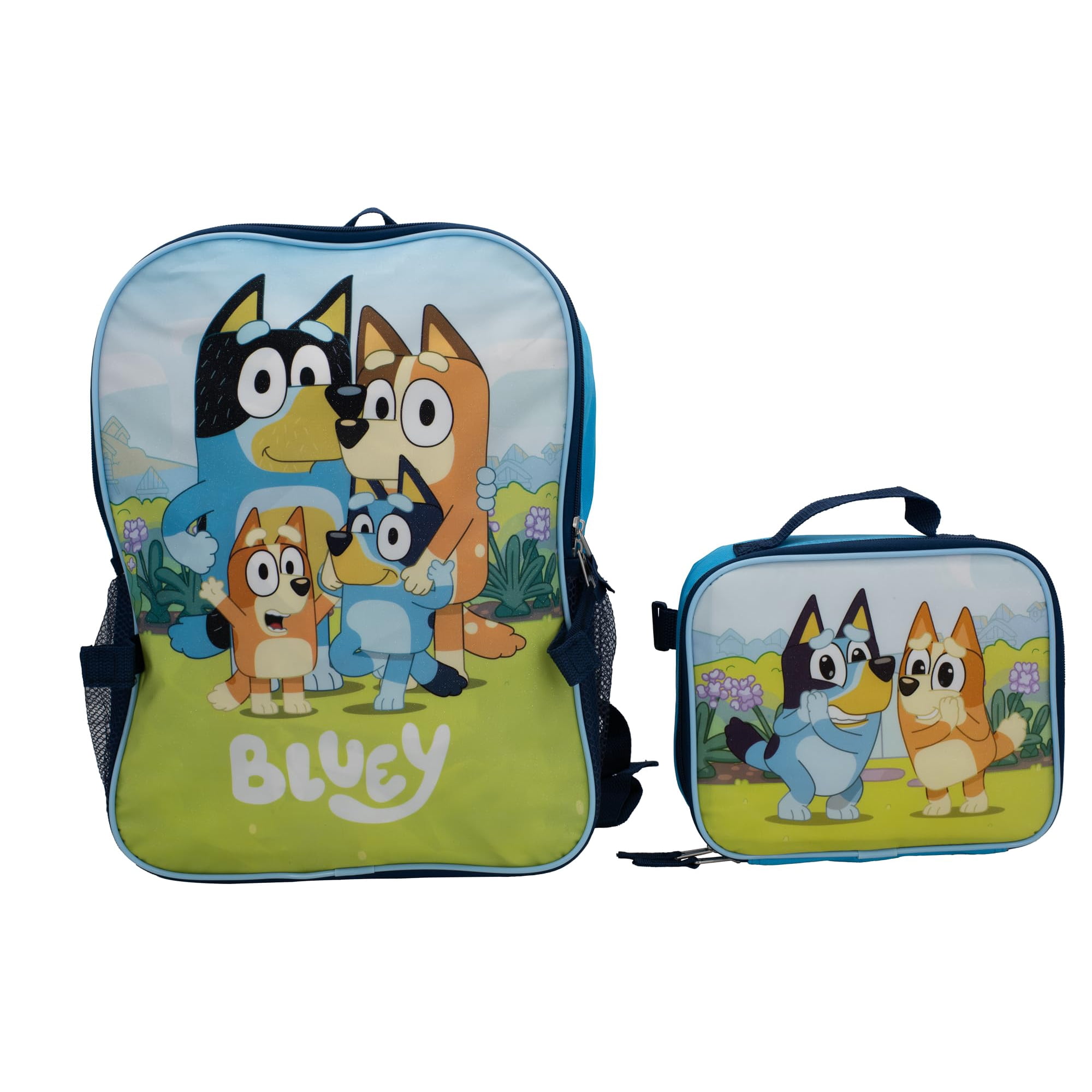 Juego De Mochilas Bluey Preescolar De 16 Pulgadas Con Lonchera Para Niños