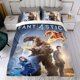 thumbnail image 4 of Los Cuatro Fantásticos Conjunto de sábanas temático, trío de piezas, cómodo y amigable con la piel, diseño único, regalo de decoración para el hogar para familiares, amigos y fans,135cm *200cm, 4 of 6