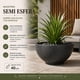 thumbnail image 4 of Macetero Plastico Semi Esfera Premium Diseño a Rayas M negro, 4 of 8