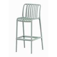 Escandinavia - Piso Taburete Silla Alta Bar Cocina Magnus 65Cm Verde