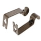 thumbnail image 3 of Juego de 2 piezas ajustable metal cortina poste barra soporte de pared gancho titular marrón, 3 of 5