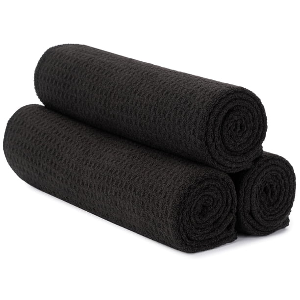 Toallas de gimnasio S&T INC. Paquete de 3 unidades de microfibra de 40 x 70 cm para el hogar y el gi