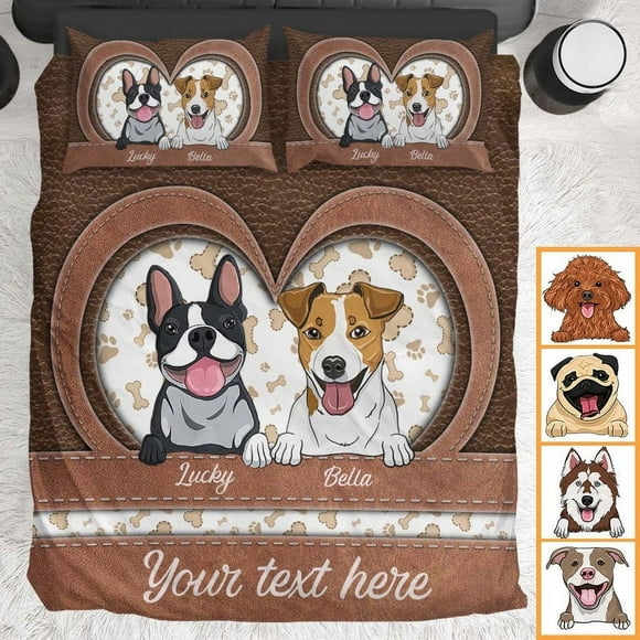 Dog Lovers Juego De Cama Personalizado Para Perro