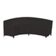 thumbnail image 1 of Cubierta de sofá seccional al aire libre impermeable cubiertas de muebles de patio curvos para cubierta, césped y patio trasero, 228x116x86cm, negro, 1 of 3