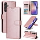 thumbnail image 2 of Funda Cartera para Samsung Galaxy A55 con Tarjetero, Soporte y Cordón - Protección Oro rosa, 2 of 6