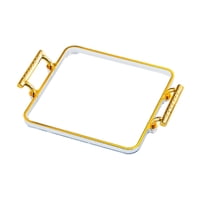 Magideal - Bandeja Para Servir Bandeja De Té Plato Rectangular Para Frutas Secas Bandeja Para Refrigerios De Frutas Bandeja Para Repostería Para Restaurante Mesa 22 Cm X 185 Cm X 35 Cm