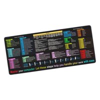 Magideal - Almohadilla De Computadora Con Atajos De Juego De Ratón Rectángulo De Escritorio Impermeable Suave Para La Computadora Portátil De Trabajo De Pc De , 40X90X03Cm