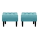 thumbnail image 1 of Set Pouf Wood 1c Felpa 00 Turquesa, 1 of 5