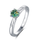 thumbnail image 1 of Anillos de Compromiso para Mujer Madre 1 Uds Color D Amarillo/azul/blanco Anillo de Moissanita, Anillos de Plata Esterlina 925 para Alianza de Boda Aniversario Día de San Valentín con Certificado, 1 of 8