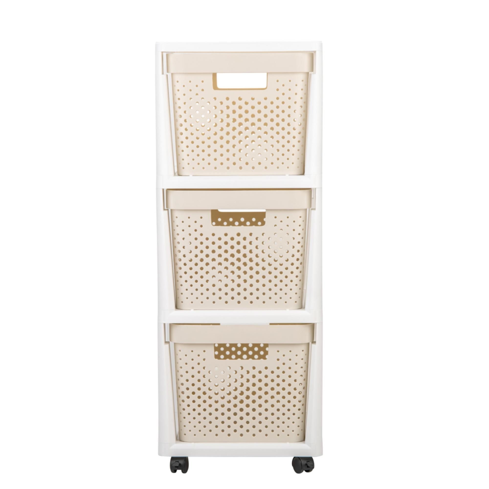 Repisa De 3 Cajones 51l Sl615569a Pp Crema Haus