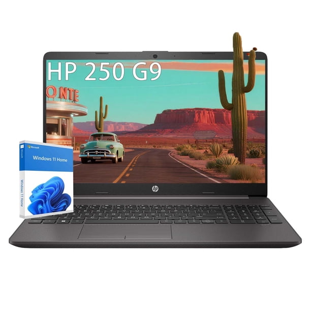 Ordenador portátil HP 250 G9 de 15,6 pulgadas, Intel Celeron N4500, 4 GB de RAM, 256 GB, SSD