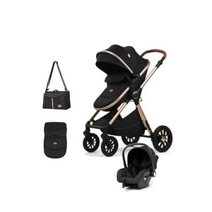 Babymine - Coche De Bebé Silla Nido Bolso Y Cubre Pies Negro