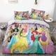 thumbnail image 1 of Juego de cama de 3 piezas con funda nórdica de princesas de dibujos animados, decoración de habitación con personalidad para adolescentes y niños (02, individual 68 x 86 pulgadas + 20 x 30 pulgadas), 1 of 6