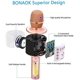 thumbnail image 5 of Micrófono de karaoke BONAOK inalámbrico Bluetooth Q37 oro rosa, 5 of 6