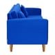 thumbnail image 5 of Sofa New Retro 3C + 2 Pouf Felpa 04 Azul Rey, 5 of 6