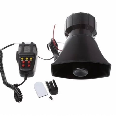 Tomasstore - Bocina Auto Sirena 100W Policial Guardia Megafono 7 Tonos