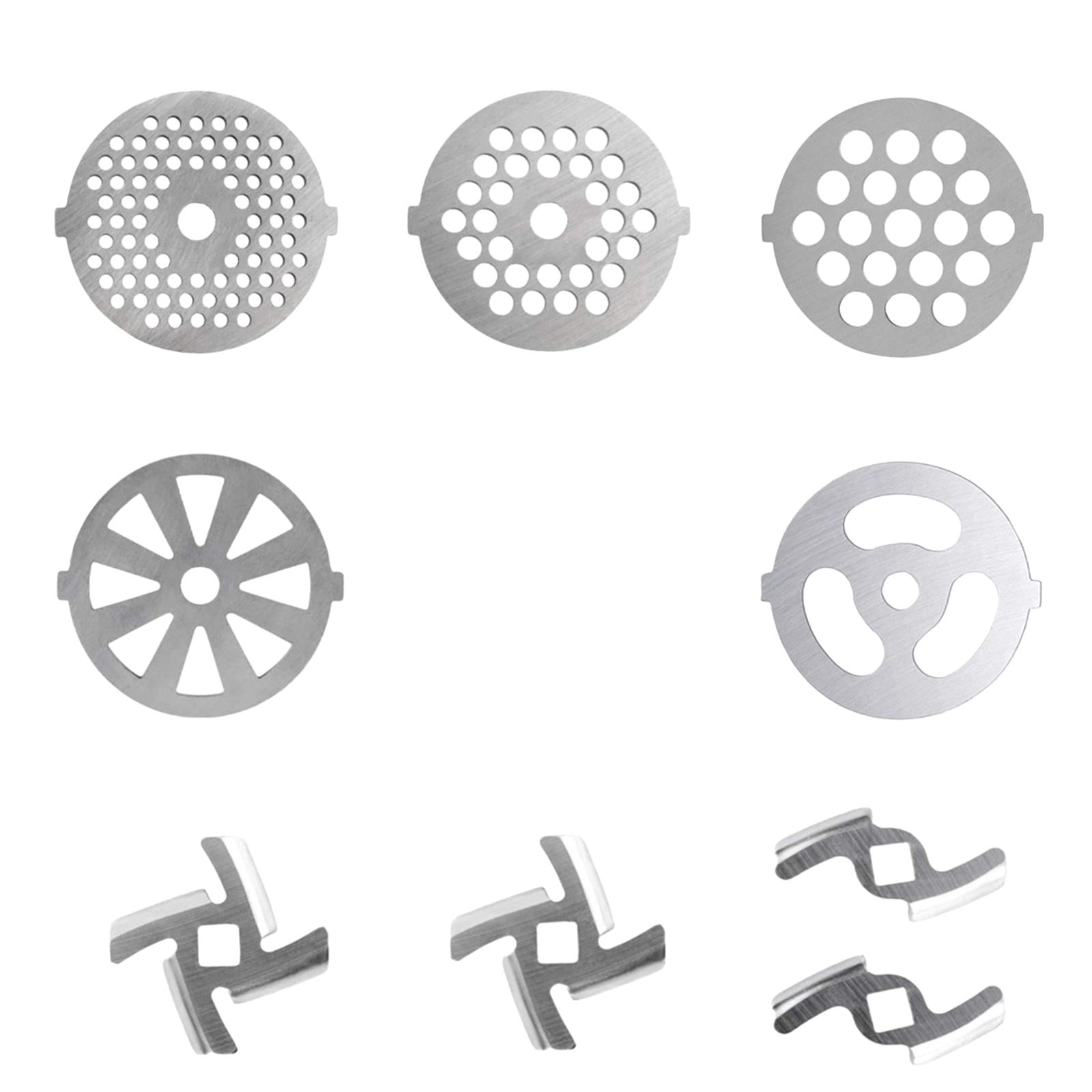 Bothyi - 9 Discos De Placa Para Picadora De Carne, Accesorio Duradero Para Picadora De Carne Para Picadora De Carne