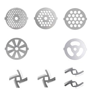Bothyi - 9 Discos De Placa Para Picadora De Carne, Accesorio Duradero Para Picadora De Carne Para Picadora De Carne