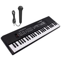 Magideal - Teclado De Piano Eléctrico Teclado De Piano De Música Digital 61 Teclas Regalos Navideños Órgano Electrónico Musical Para Principiantes De , Negro