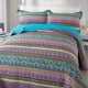 thumbnail image 2 of Juego de Edredón Reversible Patchwork NEWLAKE para Cama California King, 2 of 9