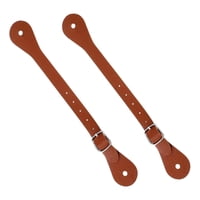 Magideal - 2 Uds Correas De Cuero Pu Correas De Espuela De Una Sola Capa Correas De Bota Ajustables Para Hombre Y Mujer Occidental Para Botas Altas Hasta El Musl Marrón