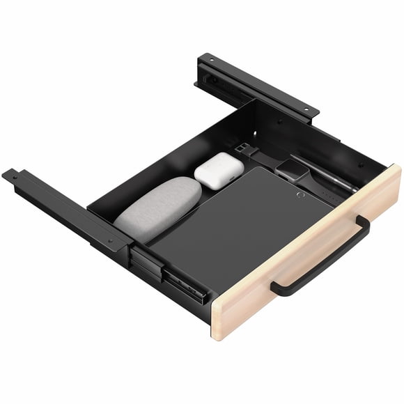 Cajón de Almacenamiento bajo Escritorio VIVO 33x23 cm Madera Clara DESK-DR1H-C
