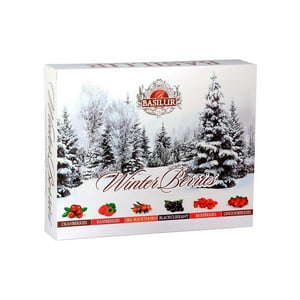 Basilur - Te Negro Frutal Winter Berries Caja 60 Bolsas