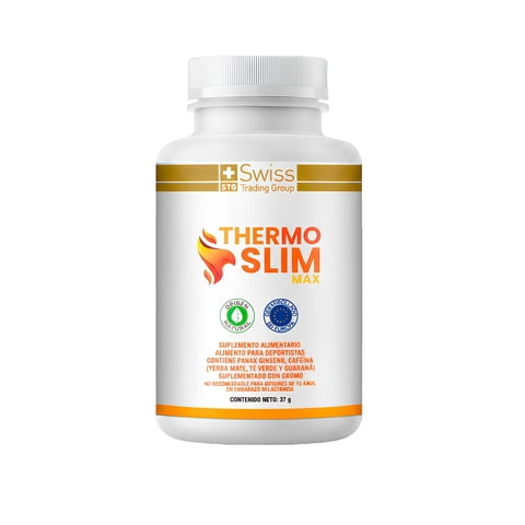 Swiss Nature Labs - Suplemento Alimenticio Thermo Slim Quemador De Grasa 60 Capsulas Sin Azucar Con Ginseng Panax