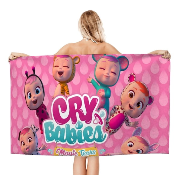 Cry Babies Toalla de playa de secado rápido con diseño temático, regalo para mujeres y niñas, ideal para cumpleaños, fans, amantes de la música, uso en la playa o al aire libre, 78 × 150 cm