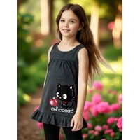 Hello Kitty - Polera Niña Chococat Gris 6