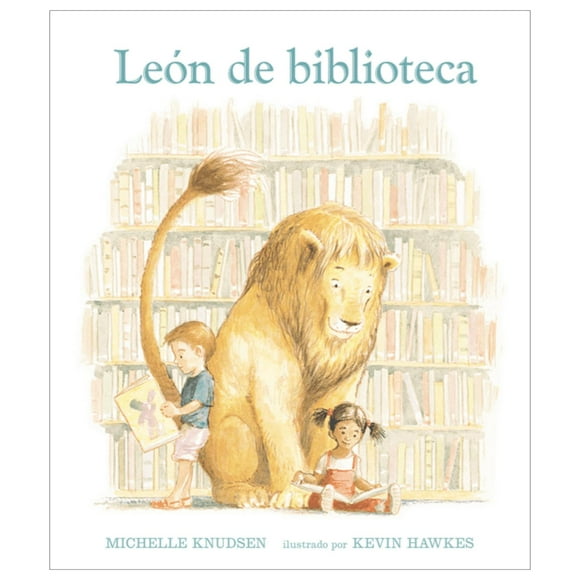 León de biblioteca blanco