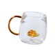 thumbnail image 3 of Taza De Cristal 3D Animal Reutilizable Taza De Bebida De Té Para Uso Diario Bar Regalo De Cumpleaños Erizo, 3 of 3