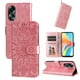 thumbnail image 5 of Funda tipo cartera FOXDOCK para OPPO A58 4G , diseño girasol en relieve, cuero PU, cierre magnético, soporte y tarjetero, 5 of 5
