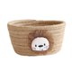 thumbnail image 4 of Cesta De Almacenamiento De Hilo De Algodón Tejido A Mano, Contenedor De Mesa, Organizador De Juguetes, Decoración, León Marrón, 4 of 5