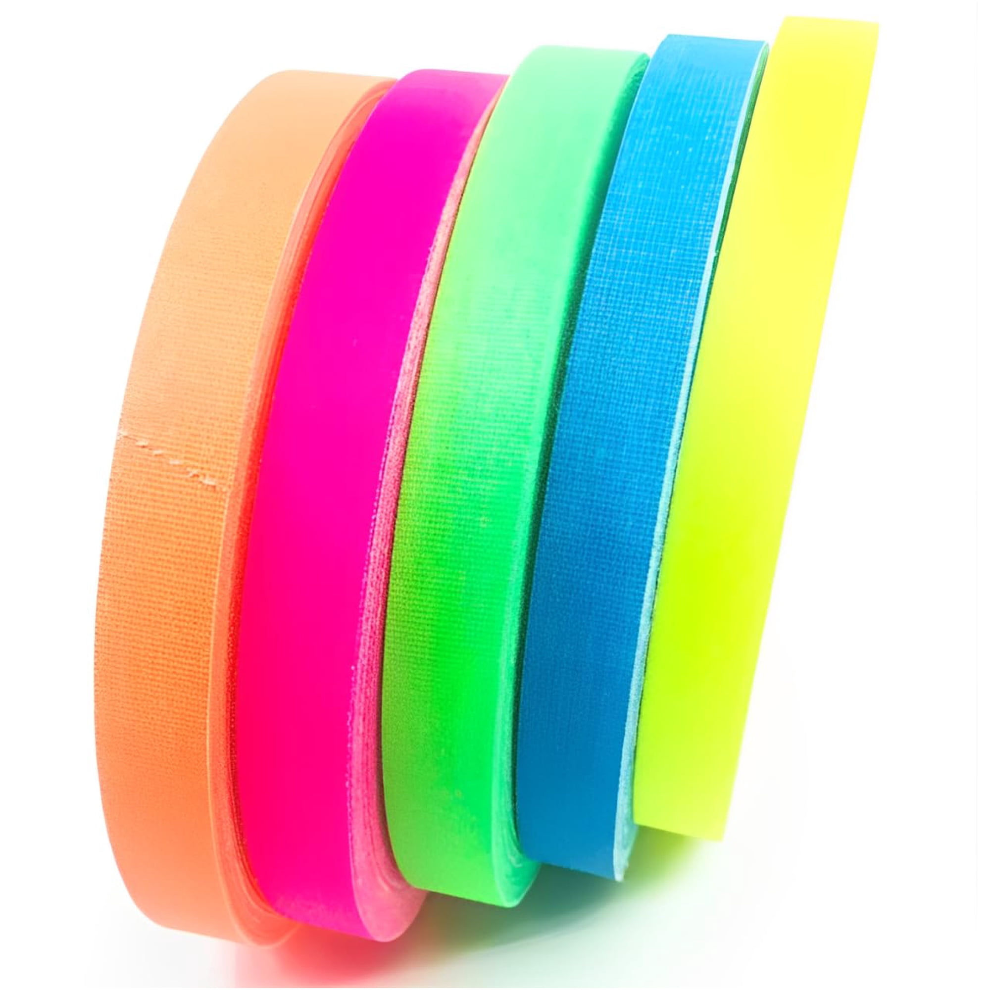 Cinta Gaffer Power Spike | Fabricada Con Orgullo En Los Ee. Uu. | 5 Colores Brillantes De Cinta De Neón | Marcación De Teatros, Escenarios Y Pisos | Aumenta La Seguridad Y La Visibilidad