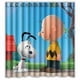 thumbnail image 1 of Cortina de ducha navideña con diseño de Snoopy y cacahuetes, juego de cortinas de baño con ganchos, tamaño 66 x 72 pulgadas, 1 of 3