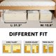 thumbnail image 4 of Caja de almacenamiento SpaceAid 80 cm beige, pack de 3, para debajo de la cama, 4 of 7