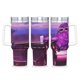 thumbnail image 1 of Grimace Vaso aislado de acero inoxidable con asa, diseño temático, regalo para familia, amigos y fans; incluye pajita y encaja en el portavasos estándar, 40 oz, 1 of 6