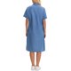 thumbnail image 3 of INSPIRE CHIC Vestido Camisero de Mezclilla para Mujer Regreso a Clases Manga Corta Botones Casual Midi Vestido Azul Cielo S, 3 of 6