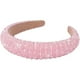 thumbnail image 1 of Diadema Rosa Con Diamantes De Imitación Para Mujer Diadema Acolchada Con Cuentas De Cristal Brillante Lindas Bandas Para El Pelo Accesorios Para El Cabello Para Mujeres Y Niñas, 1 of 5