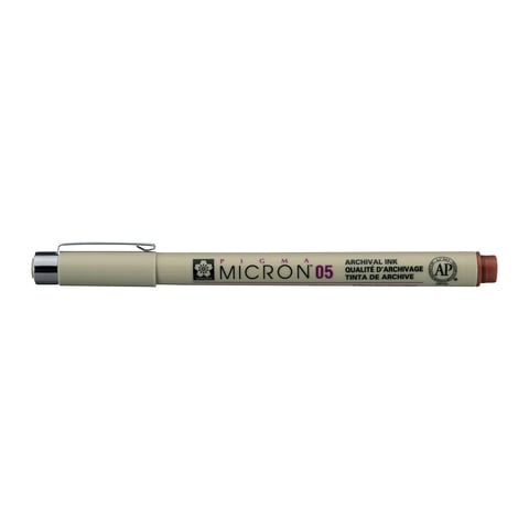 Bolígrafo Sakura Pigma Micron, 4,5 Mm, Tinta Marrón Impermeable
