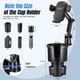 thumbnail image 5 of Soporte de coche ajustable para smartphones, base ampliable 2 en 1, rotación de 360 grados, compatible con iPhone, Samsung y todos los smartphones-Negro, 5 of 7