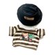 thumbnail image 2 of Ropa De Pato De Peluche De 15 Cm, Ropa De Animales De Peluche De Pato, Conjunto De Muñeca Suave Y Bonita, Color Negro, 2 of 3
