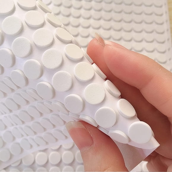 Protectores autoadhesivos AMHOME de espuma EVA mini, 216 piezas, blancos