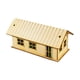 thumbnail image 4 of Casa De Madera En Miniatura, Decoración única 1/72 Para Micropaisaje, Regalo, Mesa De Arena, Estilo C, 4 of 5