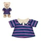 thumbnail image 1 of Vestido Build a Bear clásico líneas azul y morado, 1 of 3