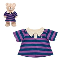 Vestido Build A Bear Clásico Líneas Azul Y Morado